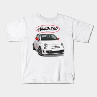 ABARTH 500 White Scorpion Kids T-Shirt